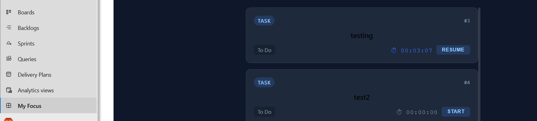 Zen ticket list with built-in timers